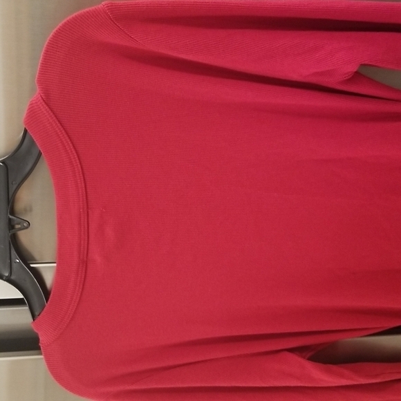 💕MICHAEL STARS💕 Christina Midi Ruched Sheath Dress ~ Heart Red Large L NWT - Picture 10 of 14